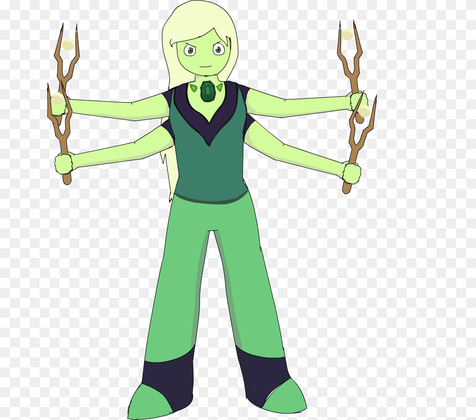 Emerald Steven Universe Gem Fusion Persona By Steven Universe Big Gem Fusion, Person, Face, Head, Cartoon Png Image