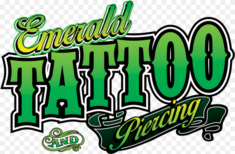 Emerald Tattoo Logo, Green, Text, Device, Grass Png