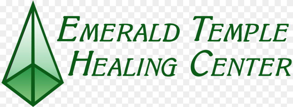 Emerald Temple Healing Center Calligraphy, Green, Accessories, Gemstone, Jewelry Png Image