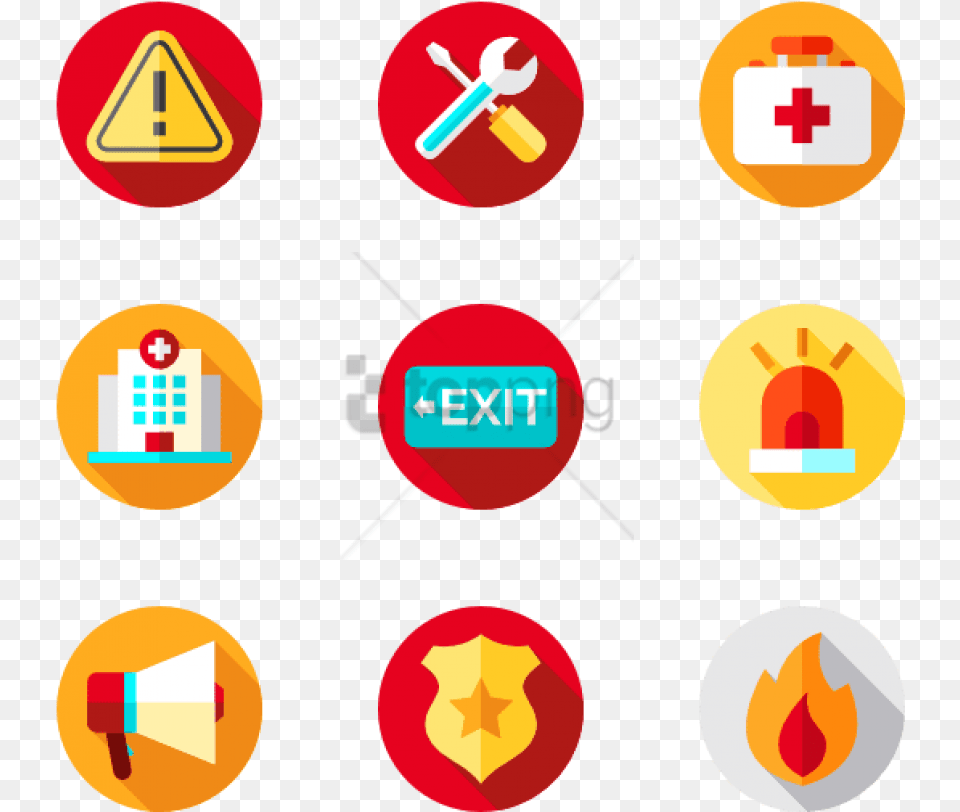 Emergencies 50 Icons Icons Alert, Symbol, Logo, Dynamite, Weapon Free Png
