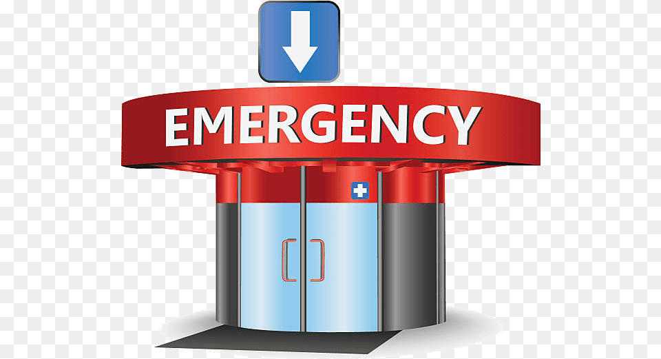 Emergency Building Vector Art Illustration Clip Art Emergency Room, Indoors, Elevator Free Png Download