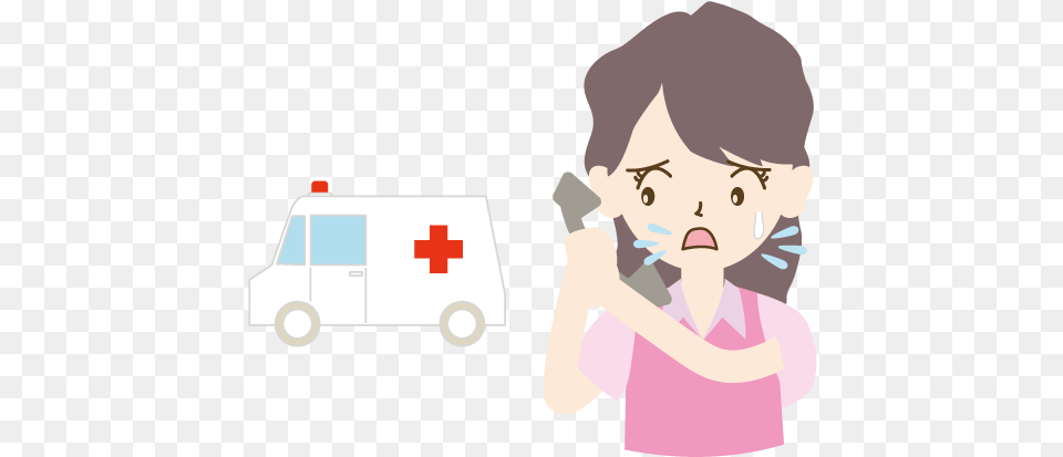 Emergency Call Lady Clip Art, Transportation, Van, Vehicle, Baby Png Image