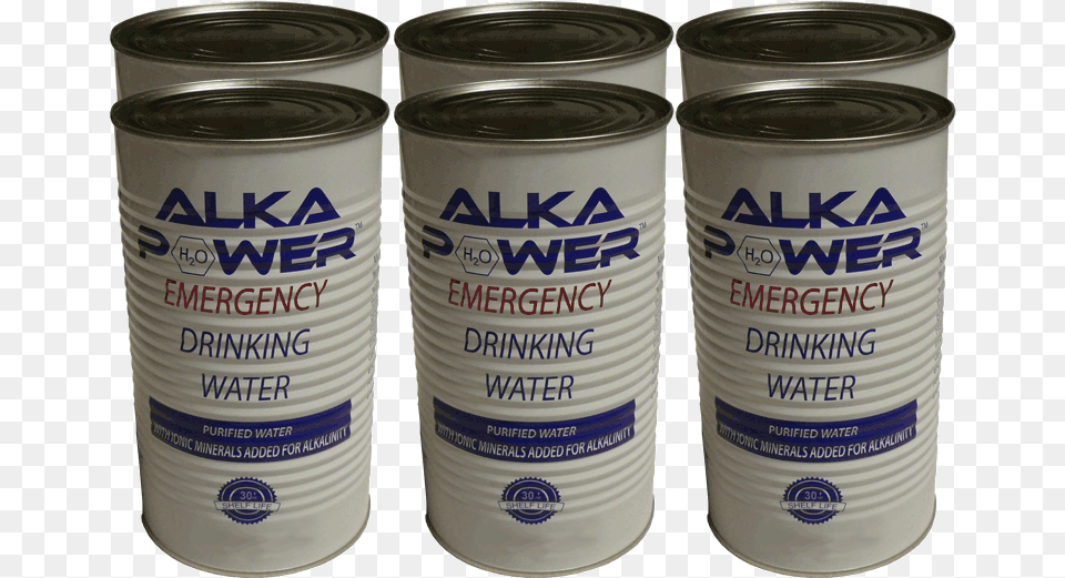 Emergency Canned Water, Tin, Can, Aluminium, Canned Goods Free Png Download