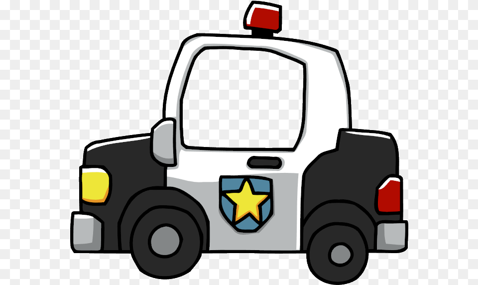 Emergency Clipart Police Siren Police Car Cartoon, Transportation, Vehicle, Machine, Wheel Free Png Download
