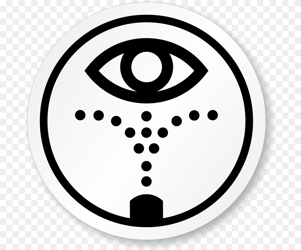 Emergency Eye Wash Station Symbol Iso Circle Sign Eyewash Symbol, Logo, Stencil Free Png Download