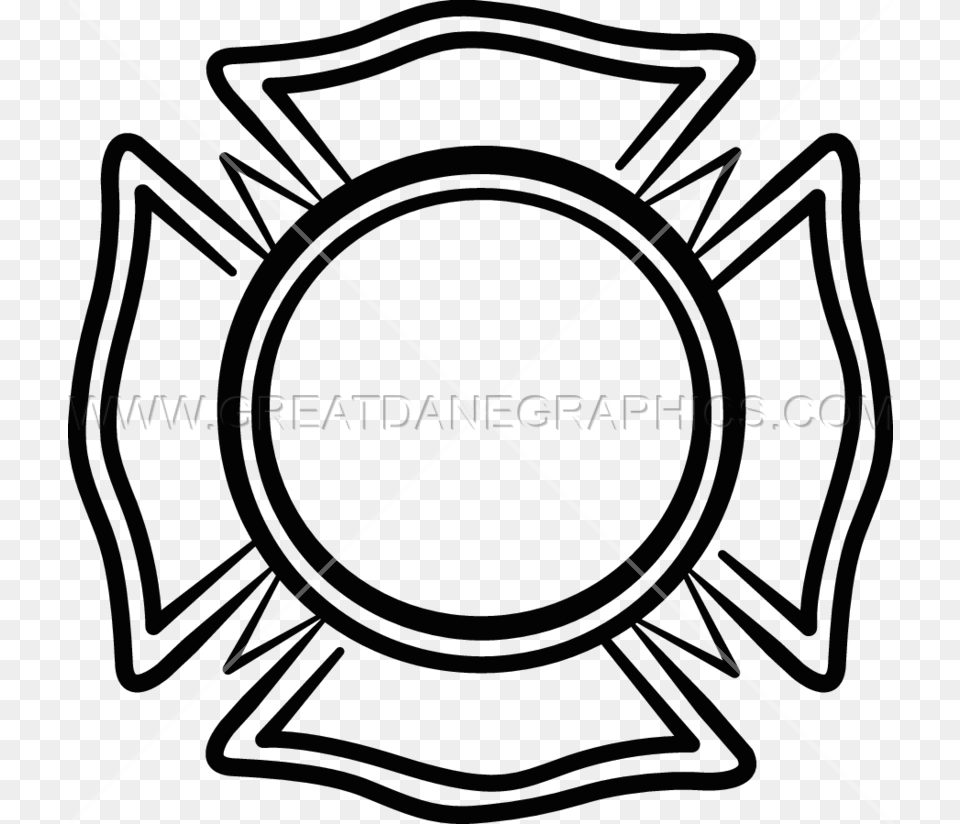 Emergency Maltese Cross Volunteer Fire Department Emblem, Symbol, Bow, Weapon, Logo Png Image