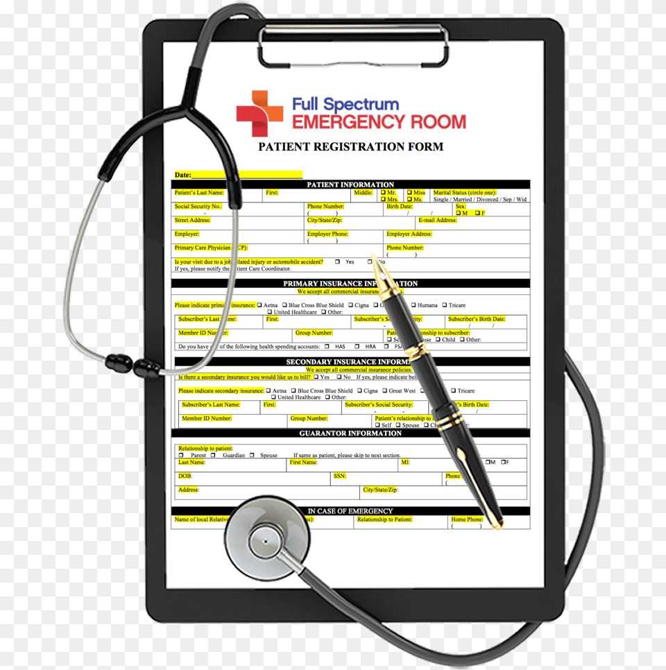Emergency Room Clipboard, Text, Pen Free Png