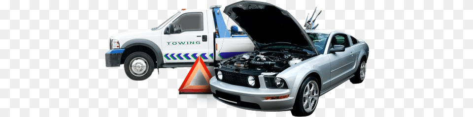 Emergency Service Car Bonnet Open, Wheel, Vehicle, Transportation, Machine Free Png Download