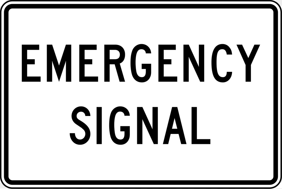 Emergency Signal Clipart, Sign, Symbol, Text, Road Sign Free Png Download
