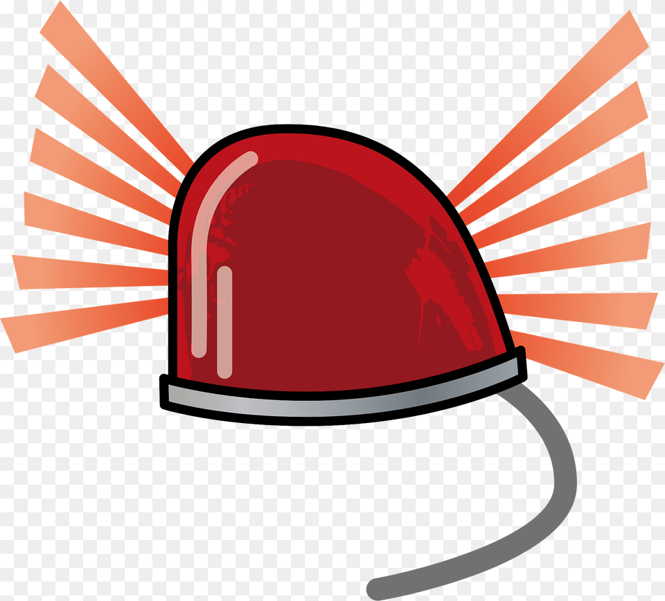 Emergency Vehicle Light Is Strobing Clipart, Clothing, Hardhat, Helmet, Hat Png Image