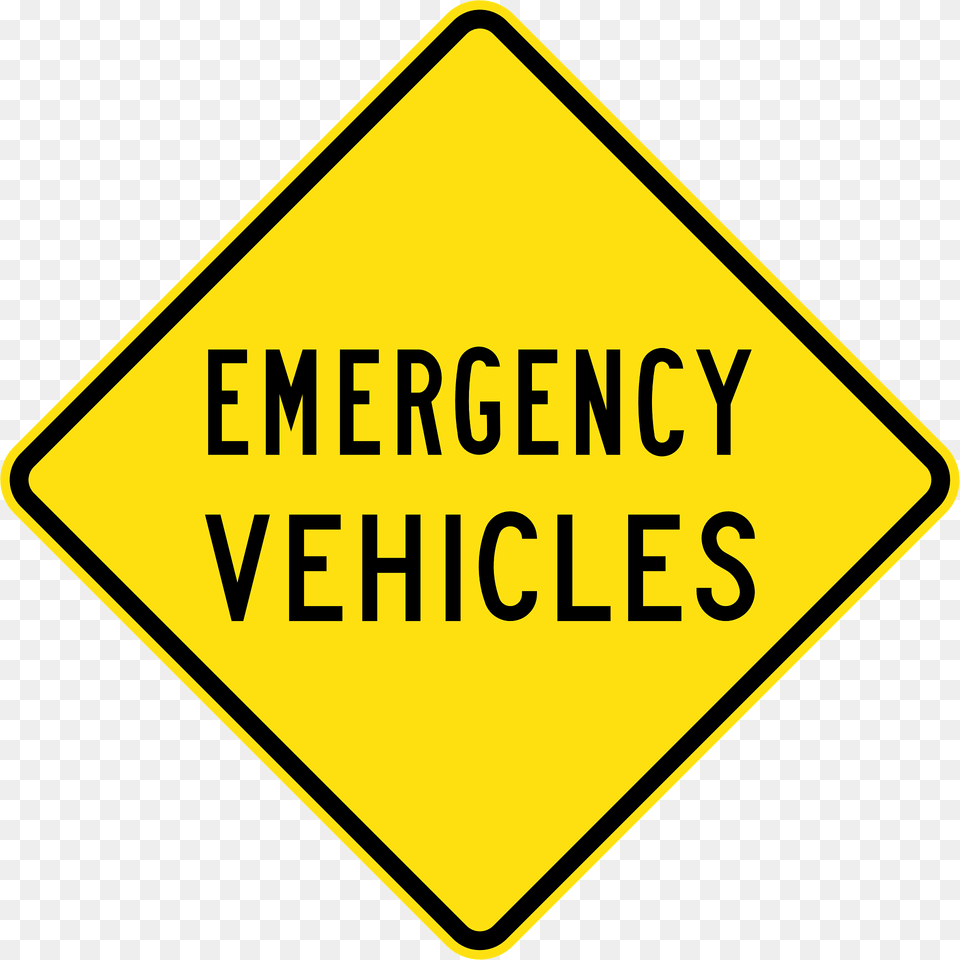 Emergency Vehicles Sign In Australia Clipart, Symbol, Road Sign Free Png