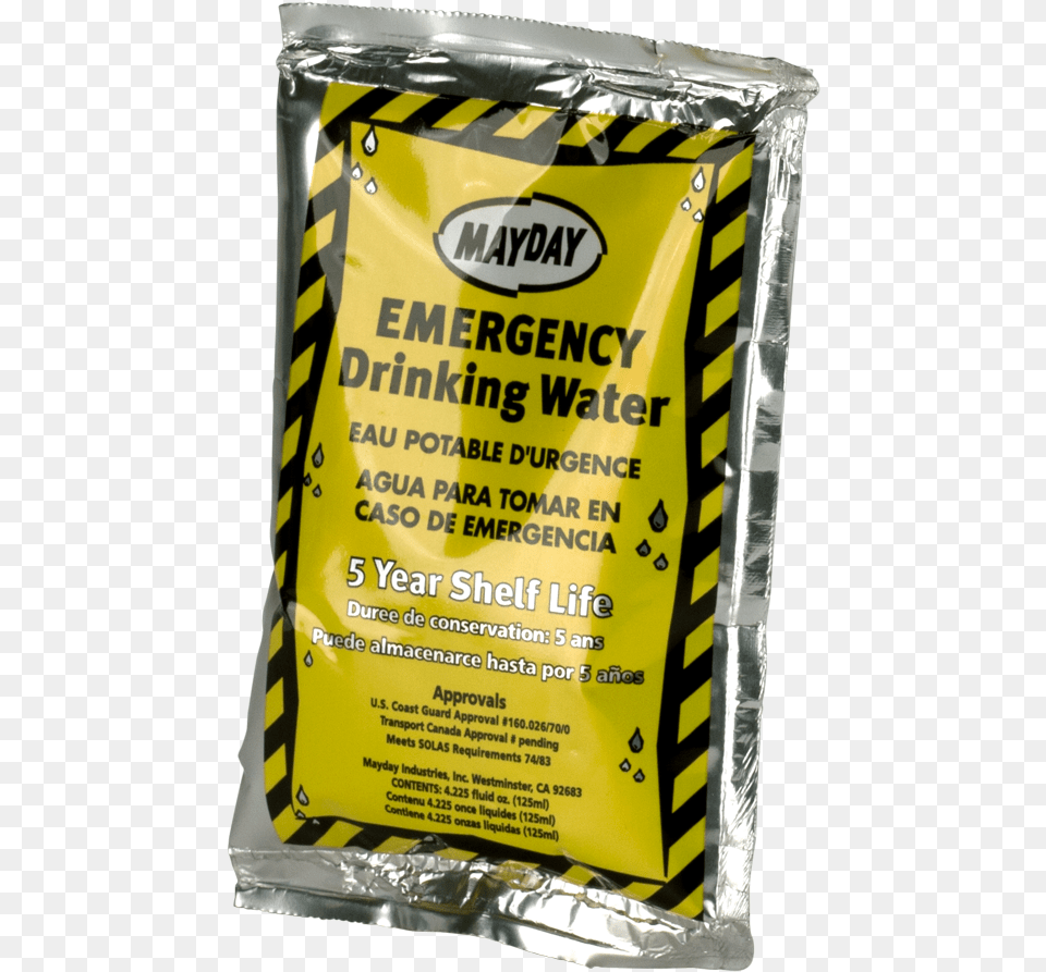 Emergency Water Pouches, Advertisement, Can, Tin, Food Free Png Download