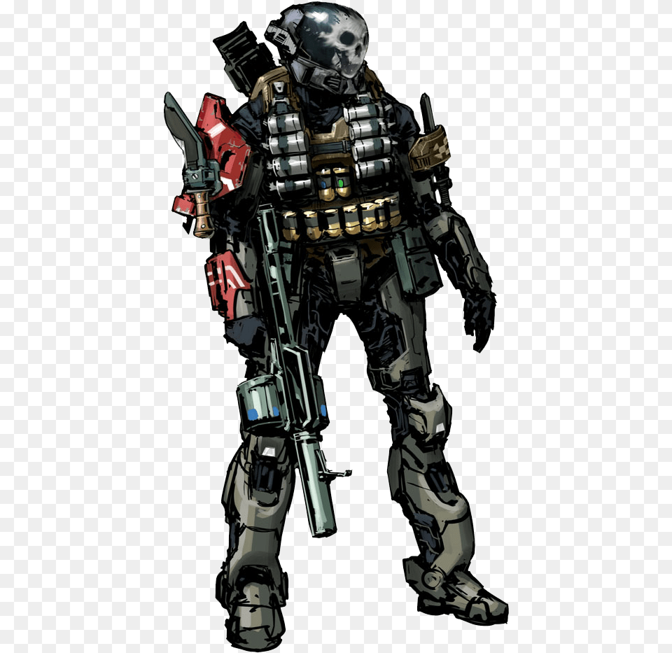 Emile 239 Concept Full Halo Reach Emile Concept Art, Adult, Male, Man, Person Free Png