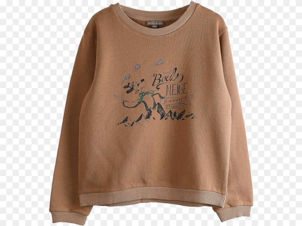 Emile Et Ida Sweatshirt Snowball Sweatshirt, Clothing, Knitwear, Sweater, Long Sleeve Free Transparent Png