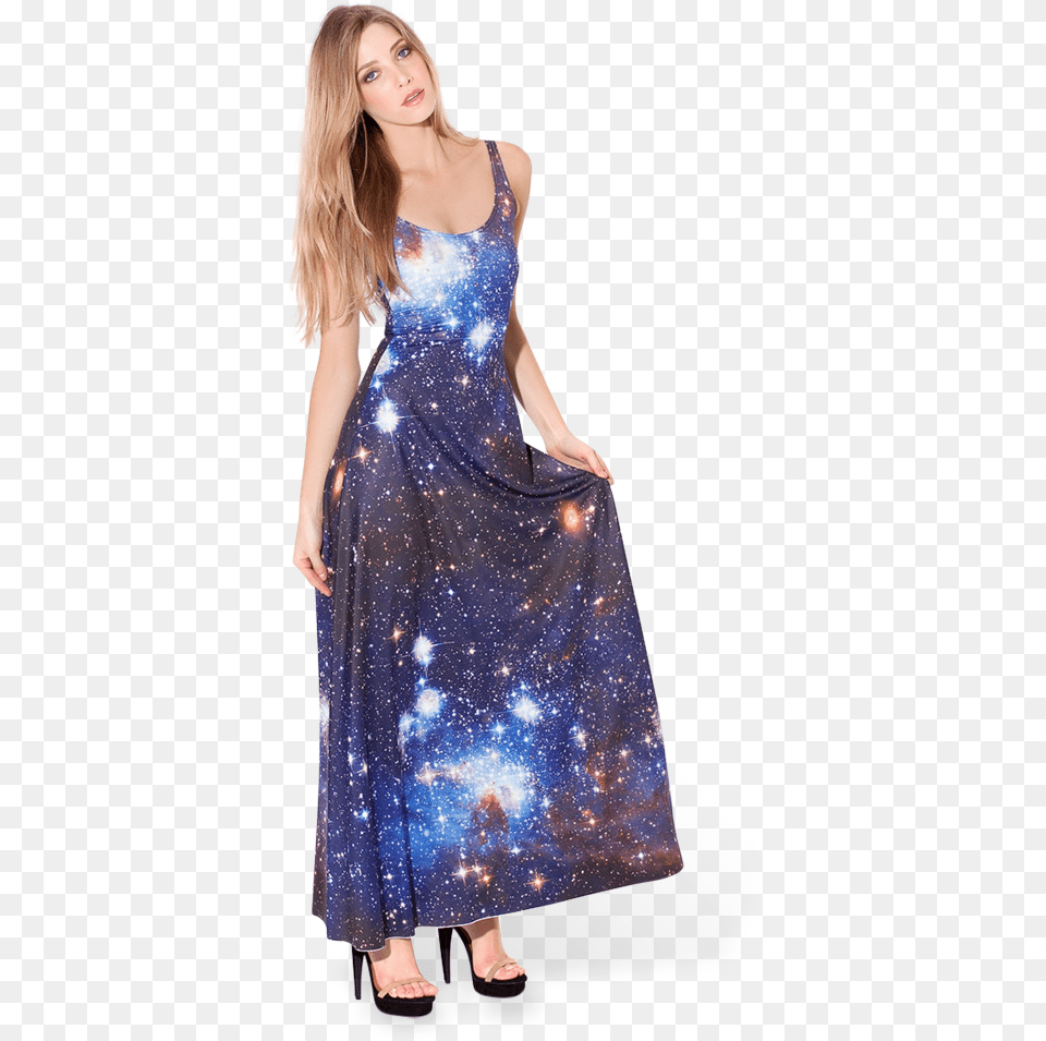 Emilia Carparelli On Twitter Galaxy Dress, Clothing, Evening Dress, Fashion, Gown Free Png Download