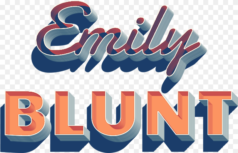 Emily Blunt Name Logo Calligraphy, Book, Publication, Dynamite, Weapon Free Transparent Png