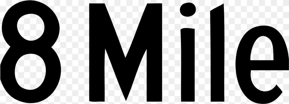 Eminem 8 Mile Logo, Gray Png