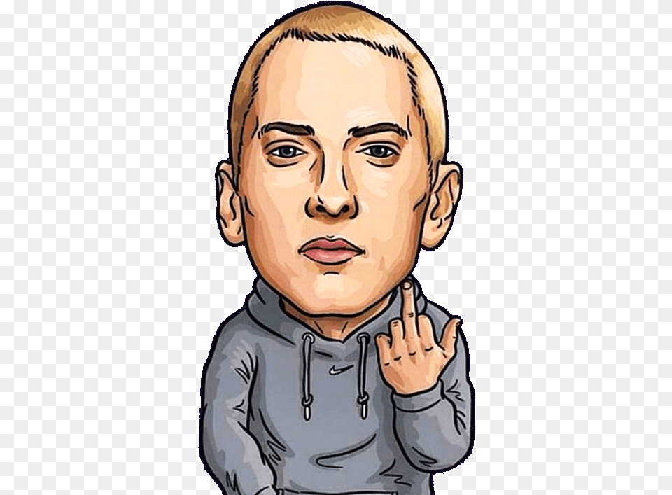Eminem Cartoon, Portrait, Photography, Face, Head Png