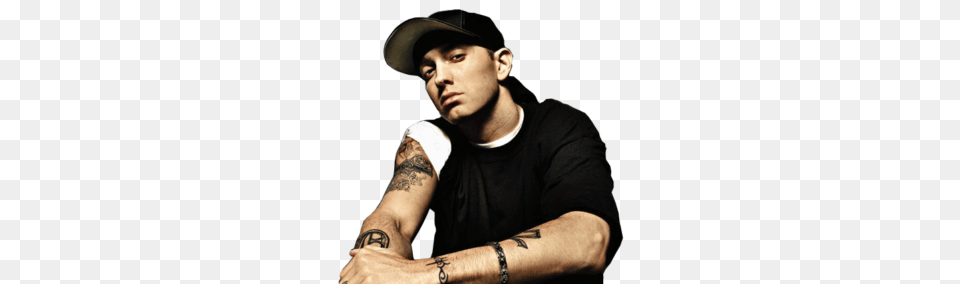 Eminem Clipart, Tattoo, Skin, Baseball Cap, Person Png Image