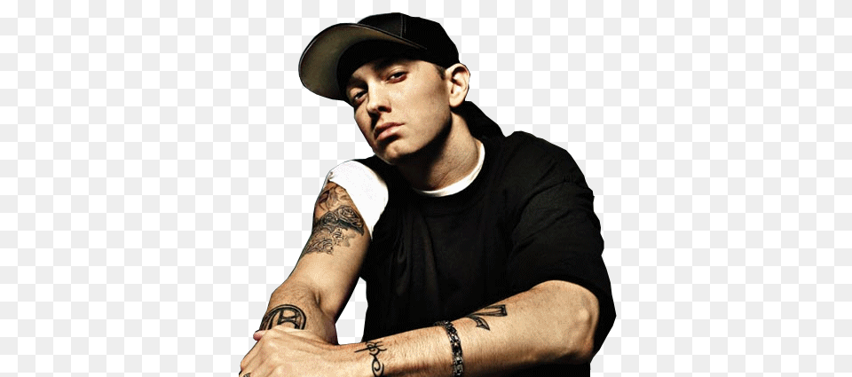 Eminem Clipart, Tattoo, Skin, Baseball Cap, Person Free Png Download