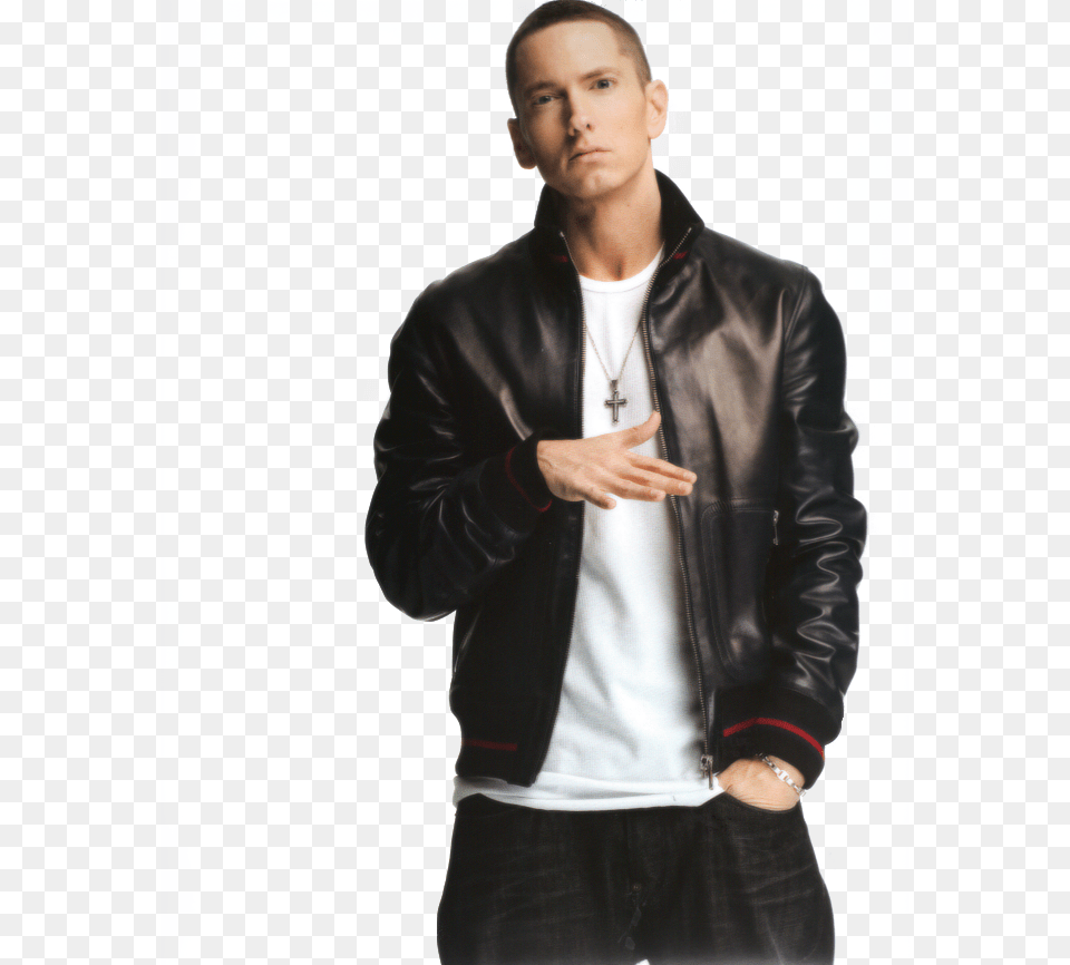 Eminem Image Eminem And Chester Bennington, Clothing, Coat, Jacket, Adult Free Png