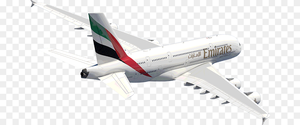 Emirates A380 Emirates Airbus A380, Aircraft, Airliner, Airplane, Transportation Free Png