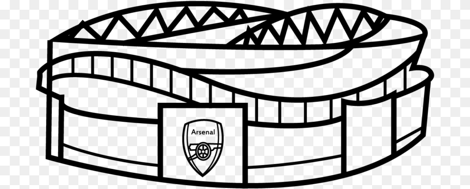 Emirates Stadium Clip Art, Gray Png Image