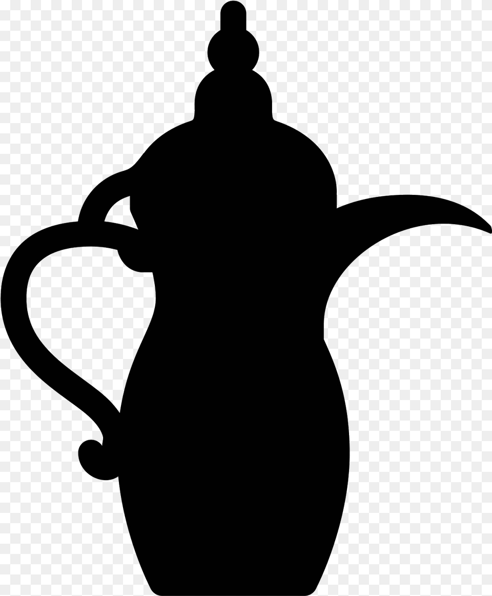 Emirati Traditional Coffee Pot Icon Coffee Icon Arabic, Gray Free Transparent Png