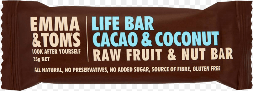 Emma Amp Tom39s Life Bar Caocao Amp Coconut Chocolate, Food, Sweets, Candy Png Image