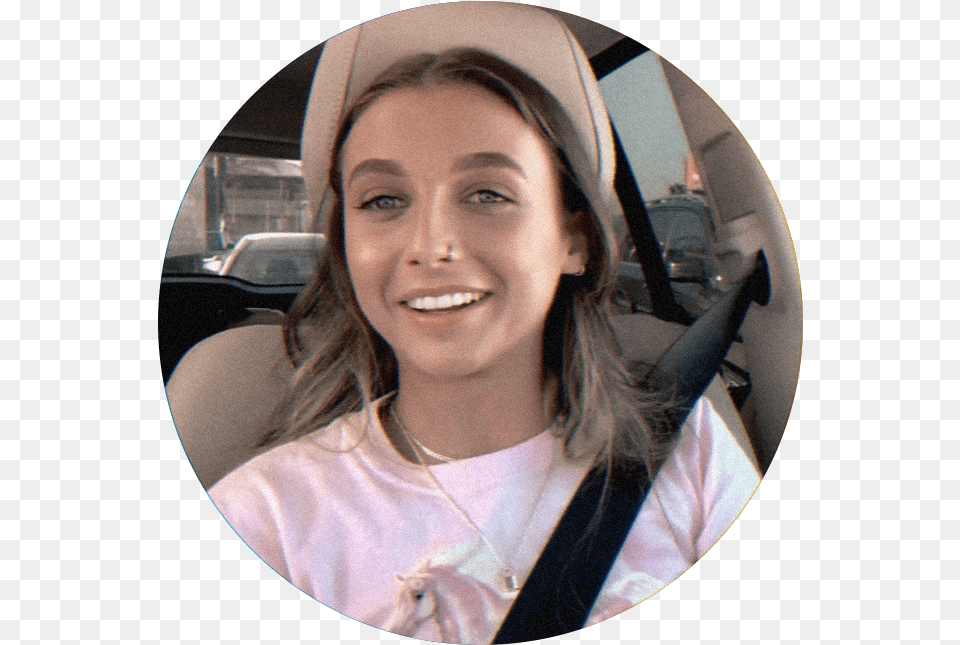 Emma Chamberlain Meme Faces Happy, Accessories, Photography, Belt, Person Free Png