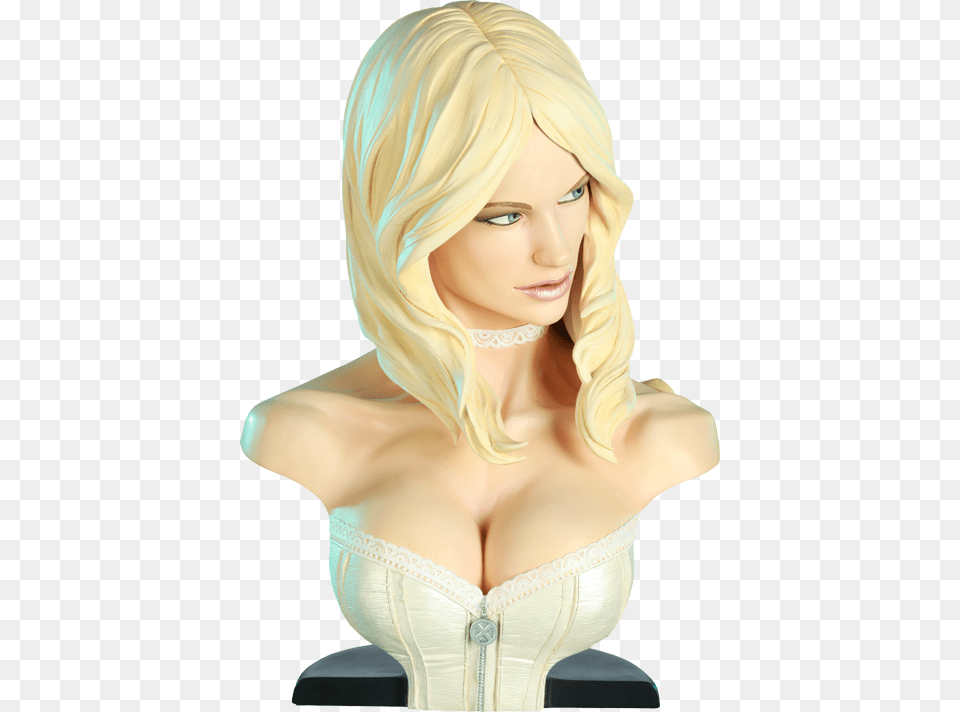 Emma Frost Legendary Scale Bust Emma Frost Sideshow Bust, Adult, Person, Woman, Female Free Transparent Png