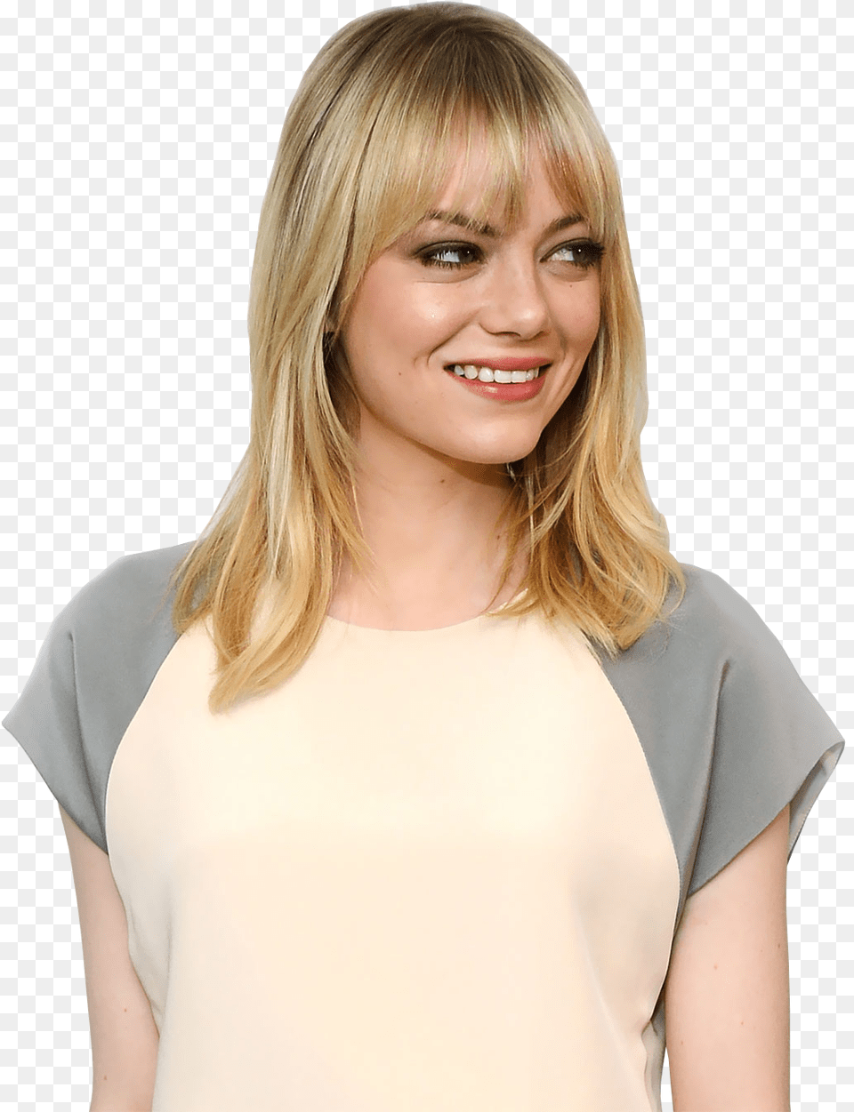 Emma Stone, Adult, Smile, Person, Head Free Png Download