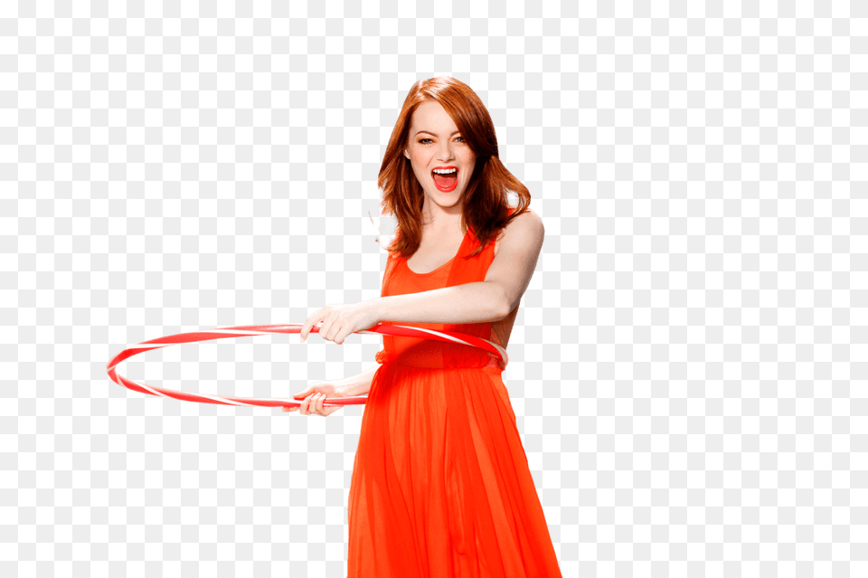 Emma Stone Hula Hoop Transparent, Adult, Person, Woman, Head Free Png