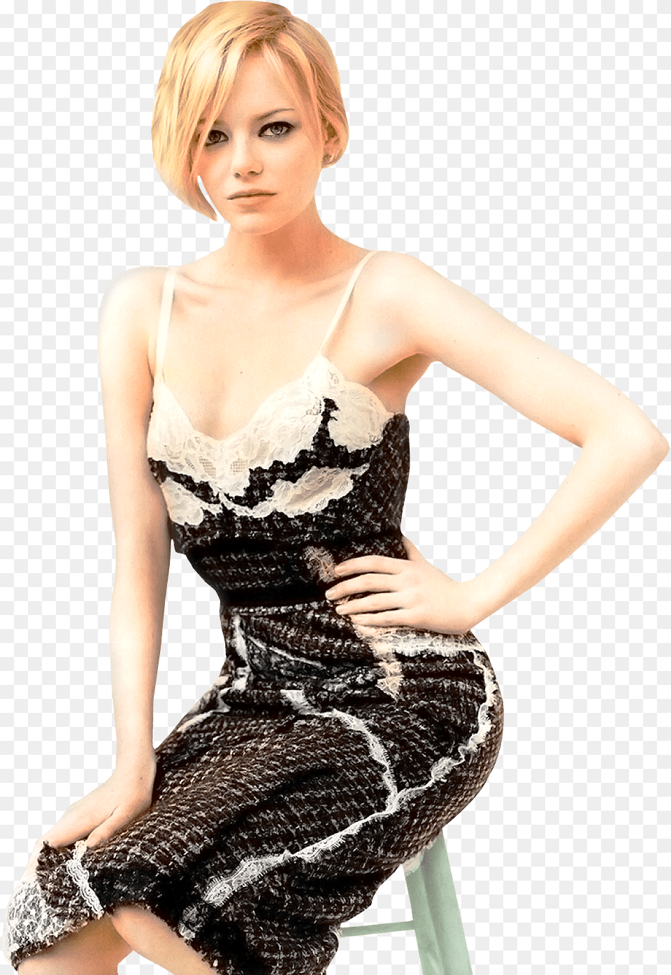 Emma Stone Sitting Emma Stone Acting Quotes, Adult, Person, Formal Wear, Female Png