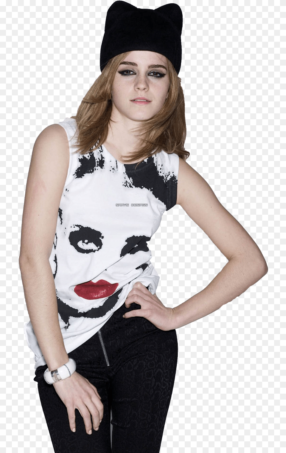 Emma Watson, Cap, Clothing, T-shirt, Hat Png