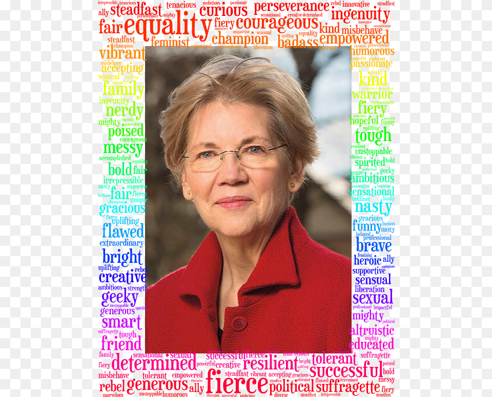 Emma Watson Elizabeth Warren This Fight Is Our Fight, Woman, Person, Publication, Female Free Transparent Png
