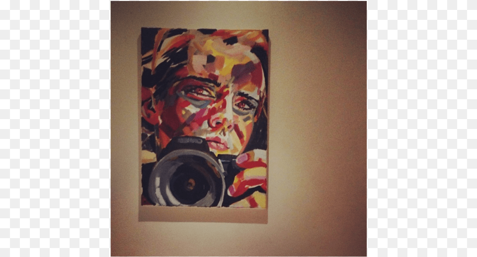 Emma Watson Painting Self Portrait, Art, Modern Art, Adult, Person Free Png Download