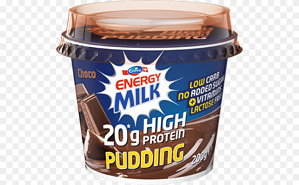 Emmi Energy Milk High Protein Pudding Choco Emmi Protein Pudding, Cream, Dessert, Food, Ice Cream Free Png Download