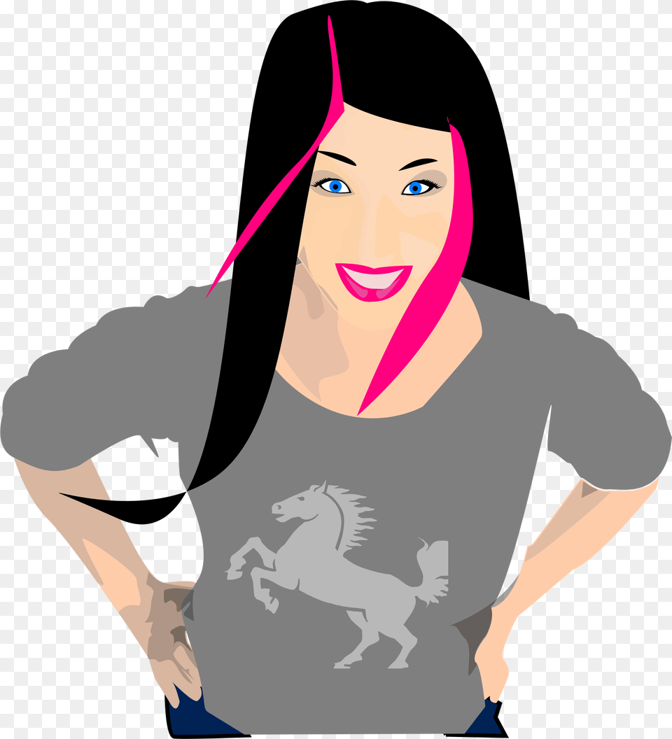 Emo, Adult, T-shirt, Person, People Png Image