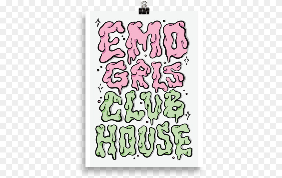 Emo Club Poster, Text, Number, Symbol Free Png