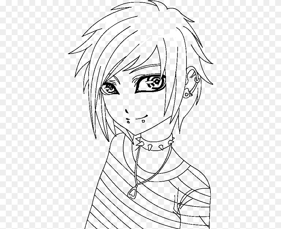 Emo Coloring Pages, Book, Publication, Comics Free Transparent Png