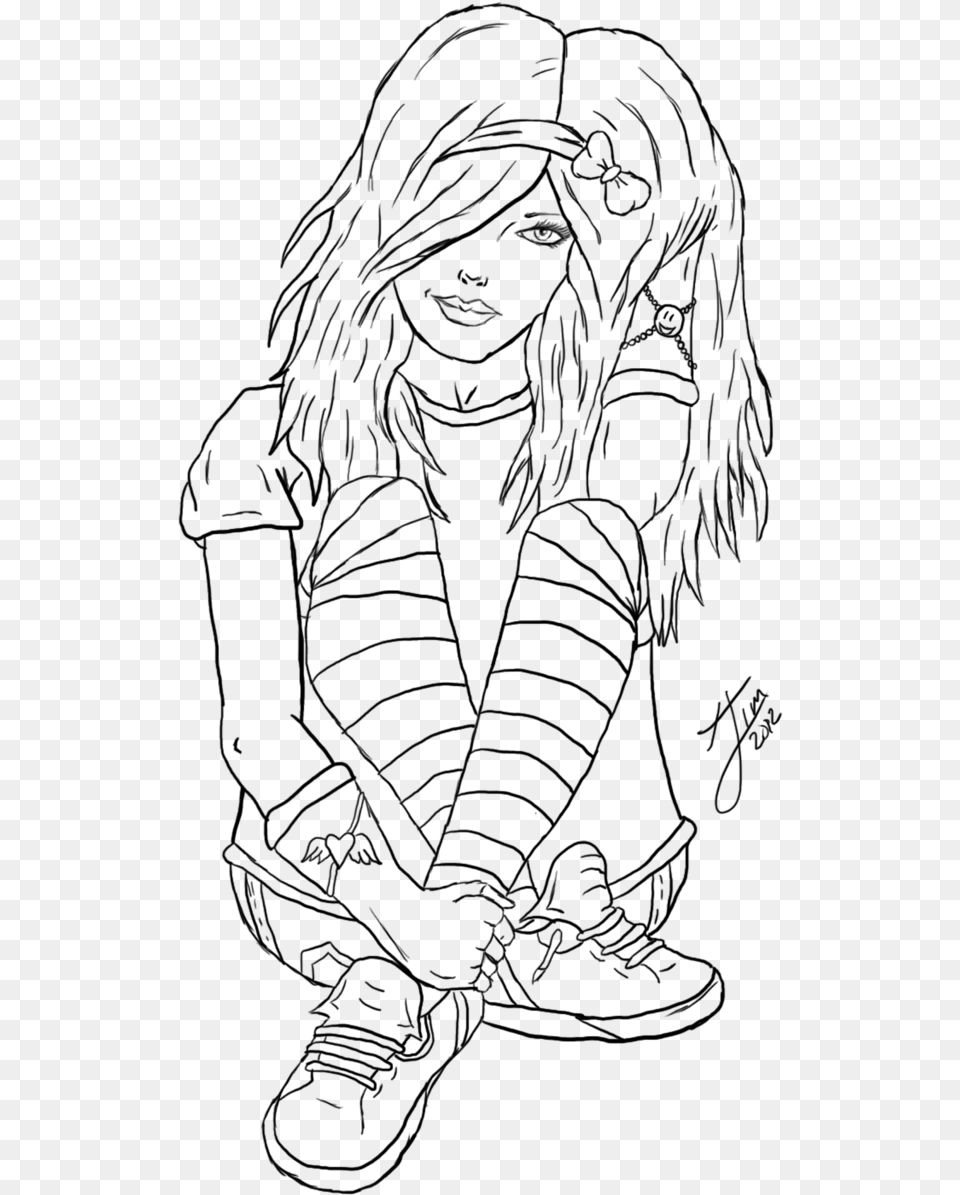 Emo Disney Coloring Pages Coloring Book, Lighting, Gray Free Png Download