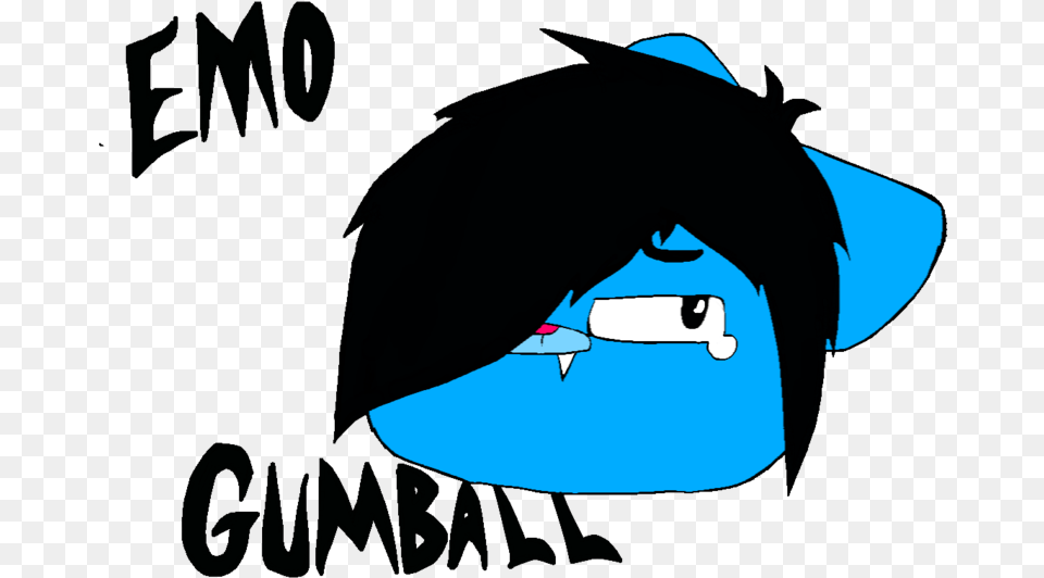 Emo Gumball By Invader Star Irken D3jbbey Amazing World Of Gumball Emo, Adult, Female, Person, Woman Free Png Download