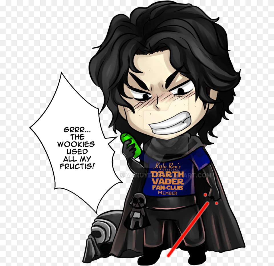 Emo Kylo Ren By Yunuyei Emo Kylo Ren By Yunuyei Star Wars Chibi Kylo Ren, Book, Comics, Publication, Person Png Image