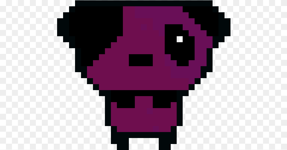 Emo Panda Deadpool Face Pixel Art, Purple Free Transparent Png