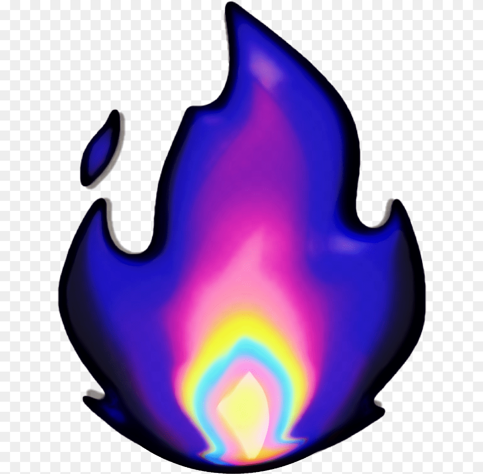 Emoji, Lighting, Fire, Flame, Purple Png Image