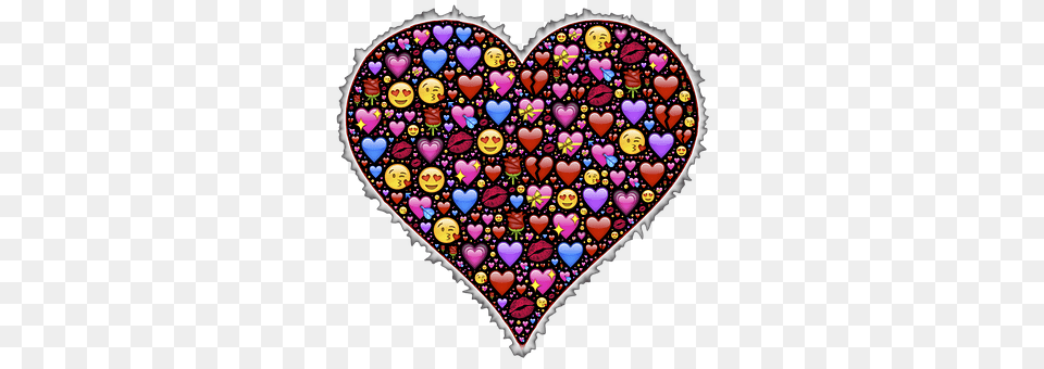 Emoji, Heart, Pattern Free Png