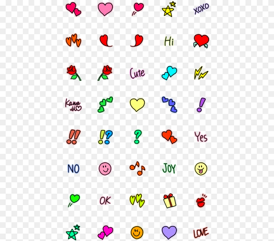 Emoji, Pattern, Heart, Text, Baby Free Png Download