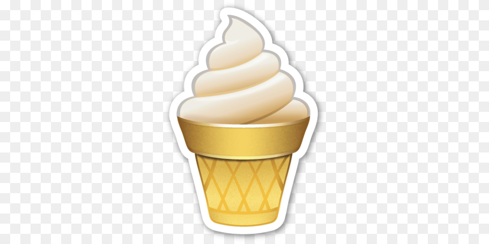 Emoji, Cream, Dessert, Food, Ice Cream Png Image