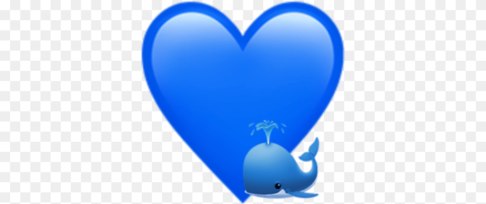 Emoji Aesthetic Blue Iphone Blue Aesthetic Emoji, Balloon, Heart Free Png Download